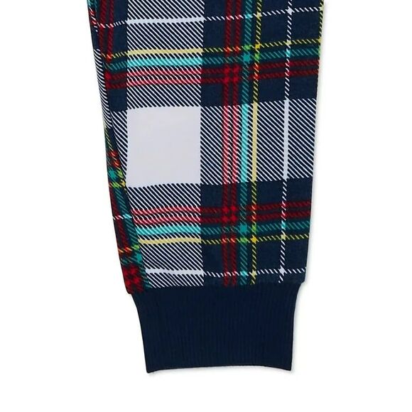 Joyspun Toddler Boy or Girl Holiday Matching Family Pajamas Set, 2-Piece - Picture 3 of 4